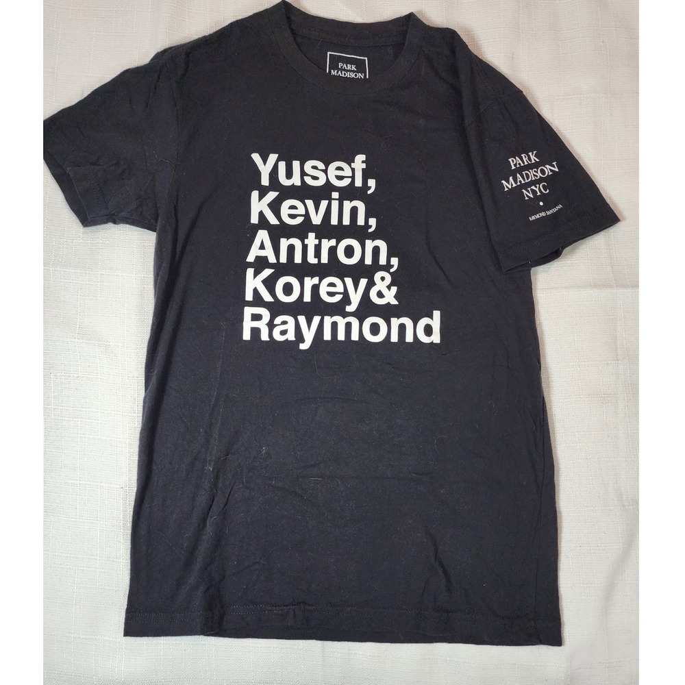 Park Madison NYC Raymond Santana Brotherhood Tee Black Small Streetwear T-Shirt